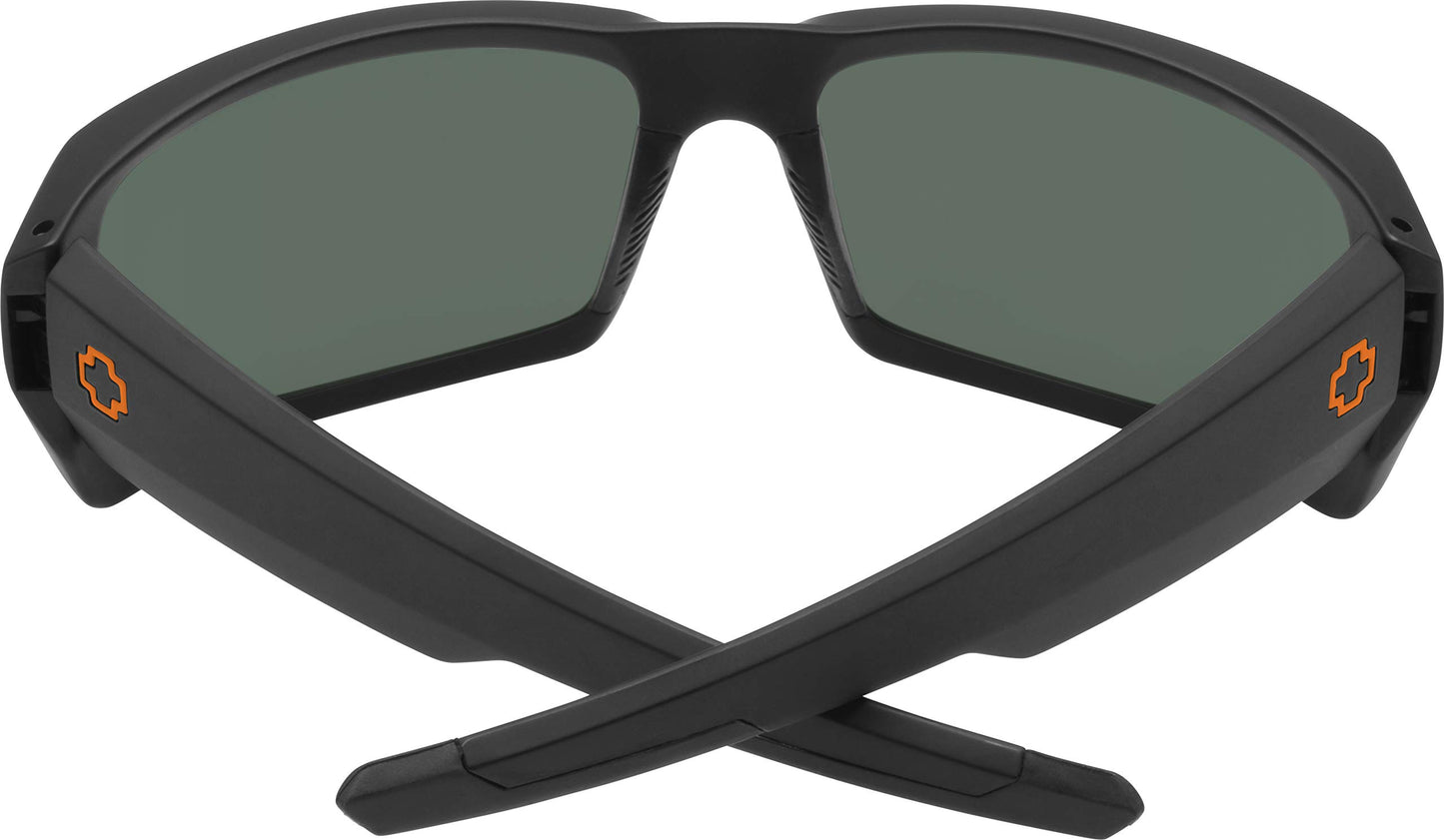 General Dale Jr Matte Black - HD Plus Gray Green with Orange Spectra Mirror