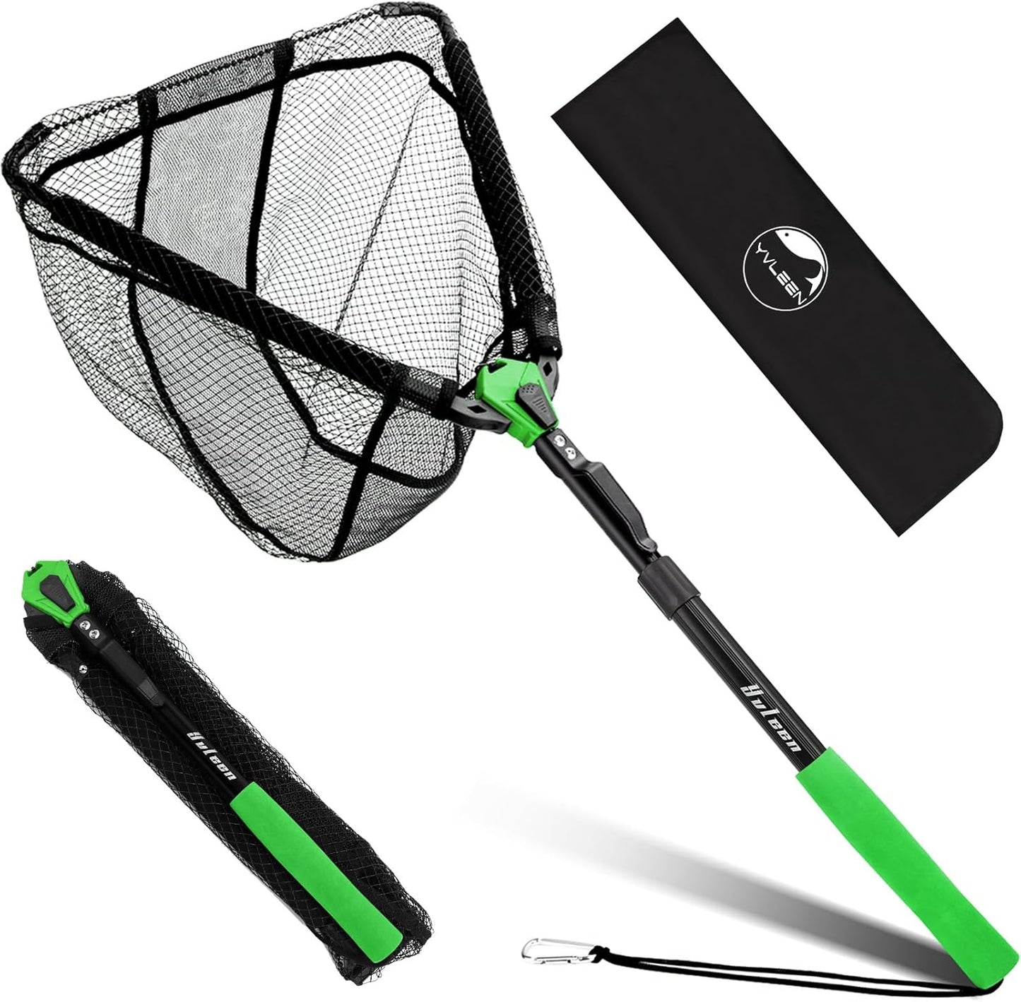 Floating Fishing Net - Upgraded Foldable & Lightweight Design | Ultra-Thin Rubber for Easy Catch & Release
