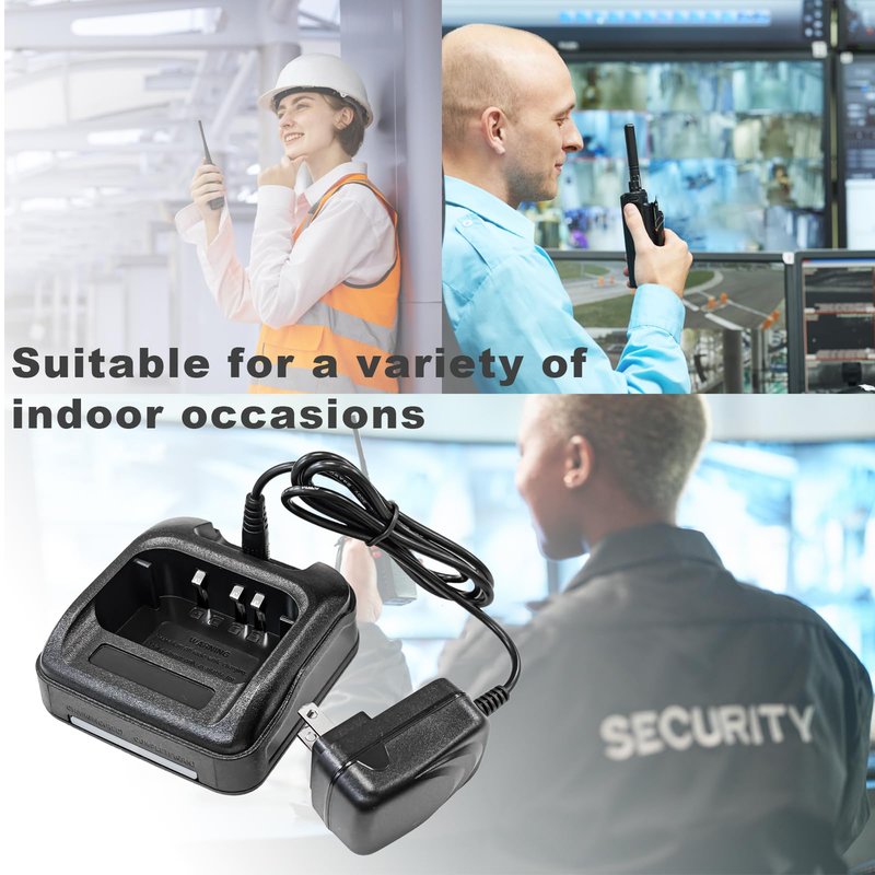 DM-1701 Charger Dock with US Adapter Desktop with Indicator Light for DMRS Two Way Radio Output DC8.4V Walkie Talkie Battery Charging