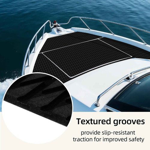 HZshark Boat Flooring EVA Foam Boat Decking Self-Adhesive Non Slip Camo Traction Pad EVA Boat Decking for Boat Yacht Kayak Motorboat Golf Cart RV Ramp Golf Cart Cooler Tops(94.5"x35.4")