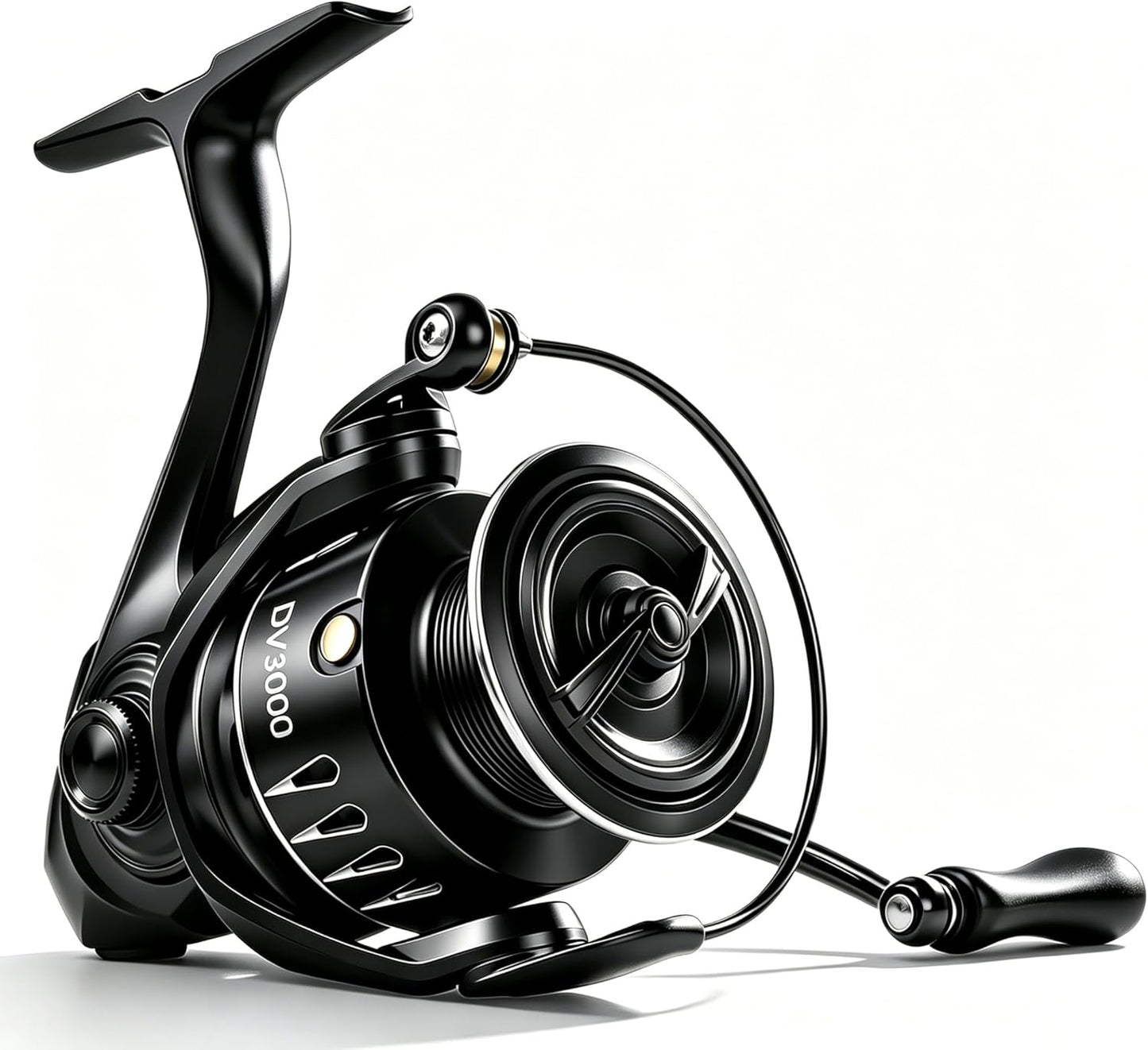 Lightweight Spinning Fishing Reel - Sealed Carbon Fiber, 20 LB Max Drag | 5.2:1 Gear Ratio, CNC Aluminum Spool, 1000-5000 Series