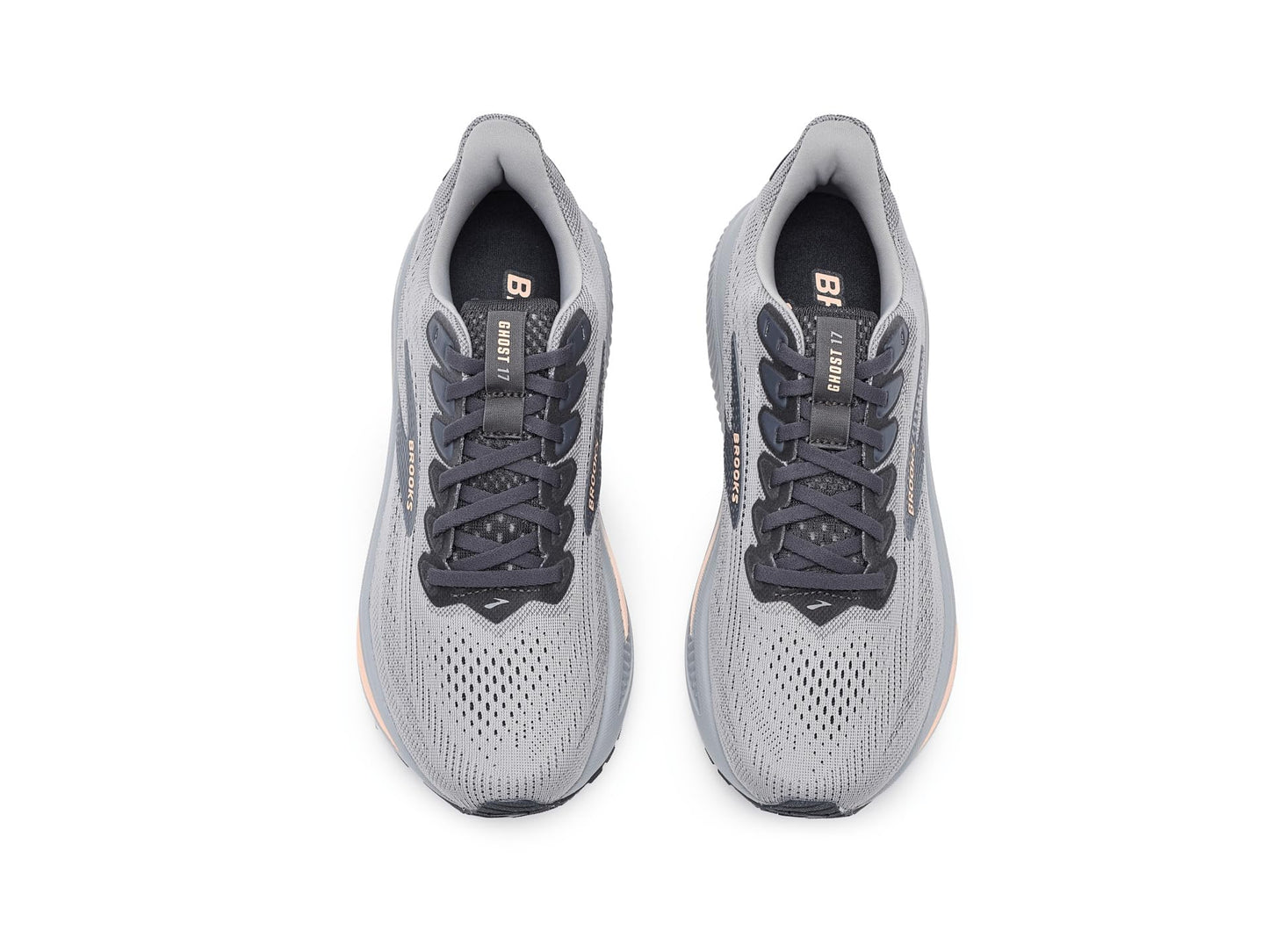 Brooks Women's Ghost 17 Alloy/Blackened Pearl/Peach 6.5 Medium
