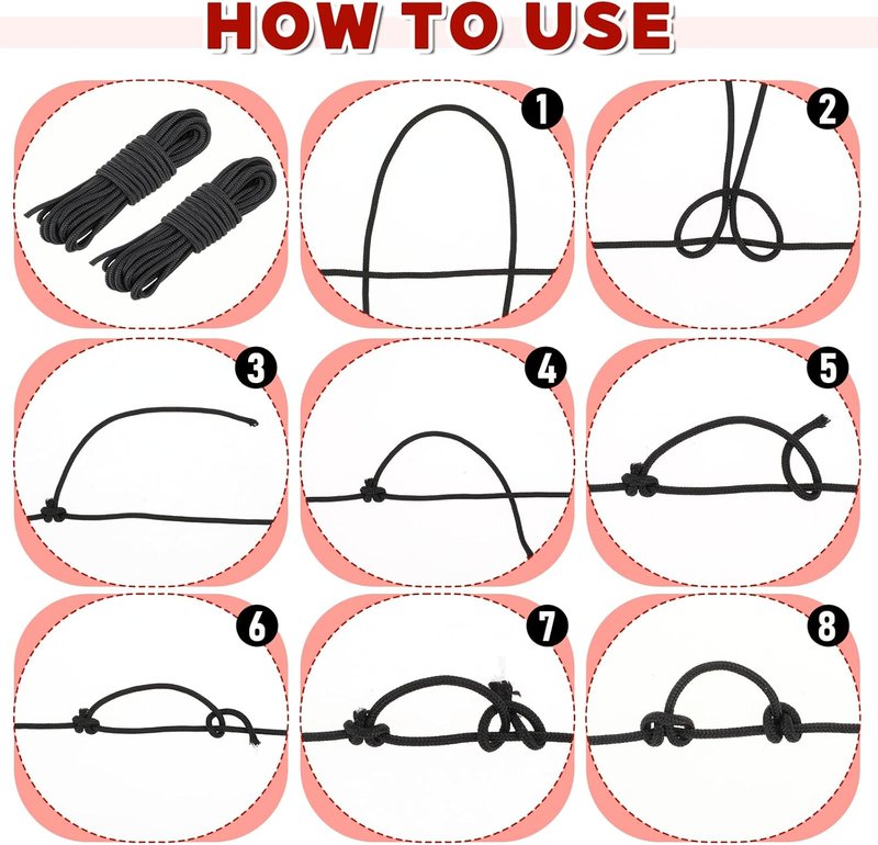 Archery D Loop Material - 10 Feet Compound Bowstring Release Nocking Loops | 2 PCS Durable Rope