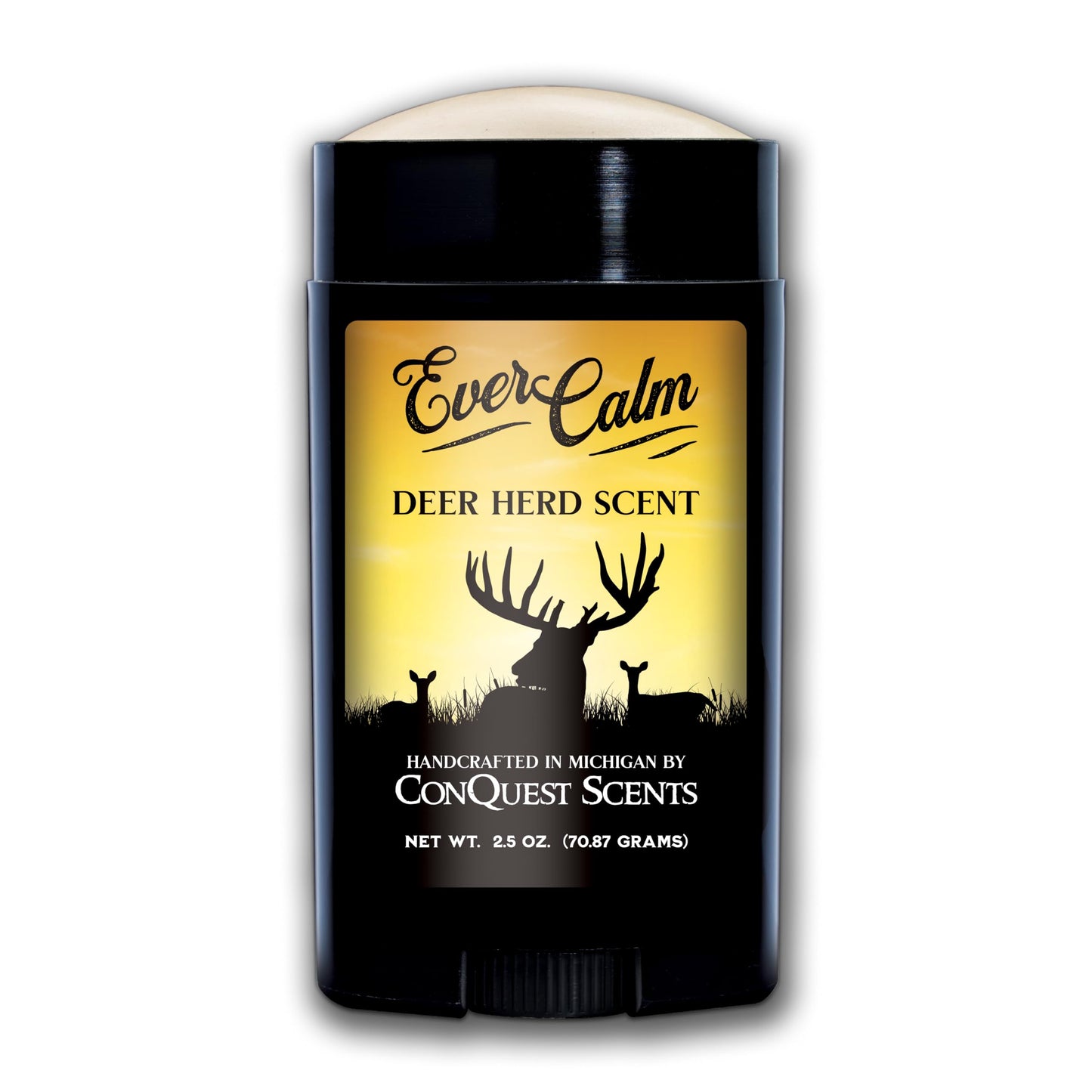 Conquest Scents EverCalm Deer Herd Scent Bottle – Deer Attractant & Calming Scent, All-Season Effectiveness, Versatile Hunting Liquid Bottle, 4.0 oz