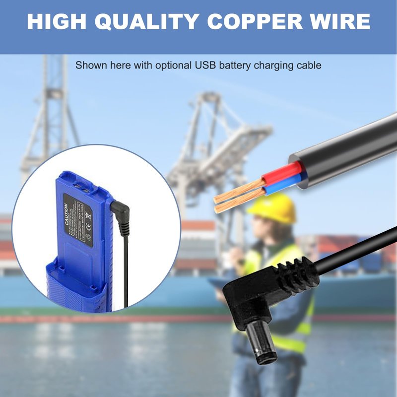 SGEOYPIL USB Charger Cable Compatible with Rugged Radios-for V3 R1 GMR2 GMR2-PLUS and RH5R Extra Large Battery Replacement Charging Cord