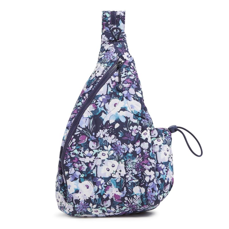 Featherweight Sling Backpack, Artist's Garden Purple, One Size