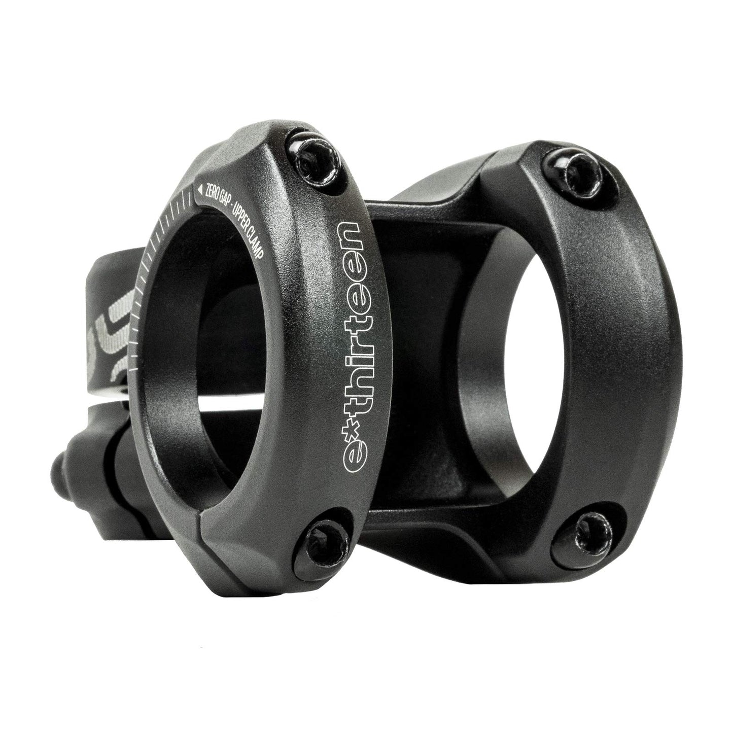 e*thirteen Base 35 Mountain Bike Stem - 35mm Bar Clamp, 6061 Aluminum, 40mm/50mm Length, Stealth Black, T25 Hardware, MTB Cross Country Enduro Trail Downhill Riding (40mm Length / 35mm Handlebar)