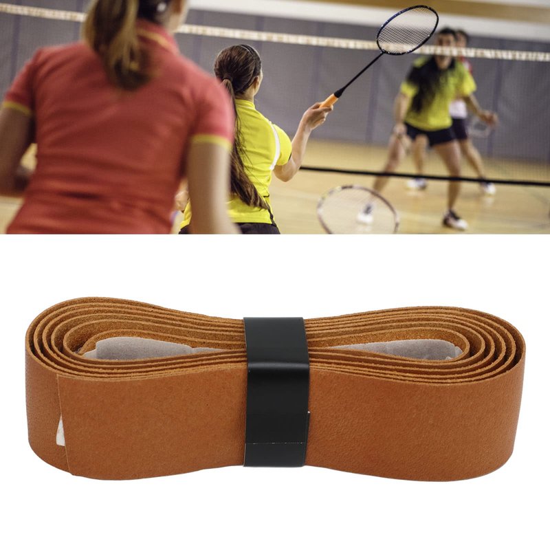 Tennis Overgrip, Badminton Grip Tape Leather Replacement, Durable Racket Accessory for Outdoor Sports, Gym, Playground, Racquet Players