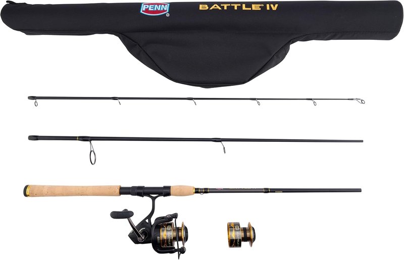 Penn Battle IV Fishing Rod and Spinning Reel Combo - Durable Design for Anglers