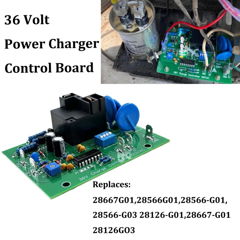 Gihdfer 36 Volt Powerwise Charger Board for Golf Cart Charger Control Replacement 28566G01 28126-G01 28667G01 28566-G03 28667-G01 28126GO3 28566-G01