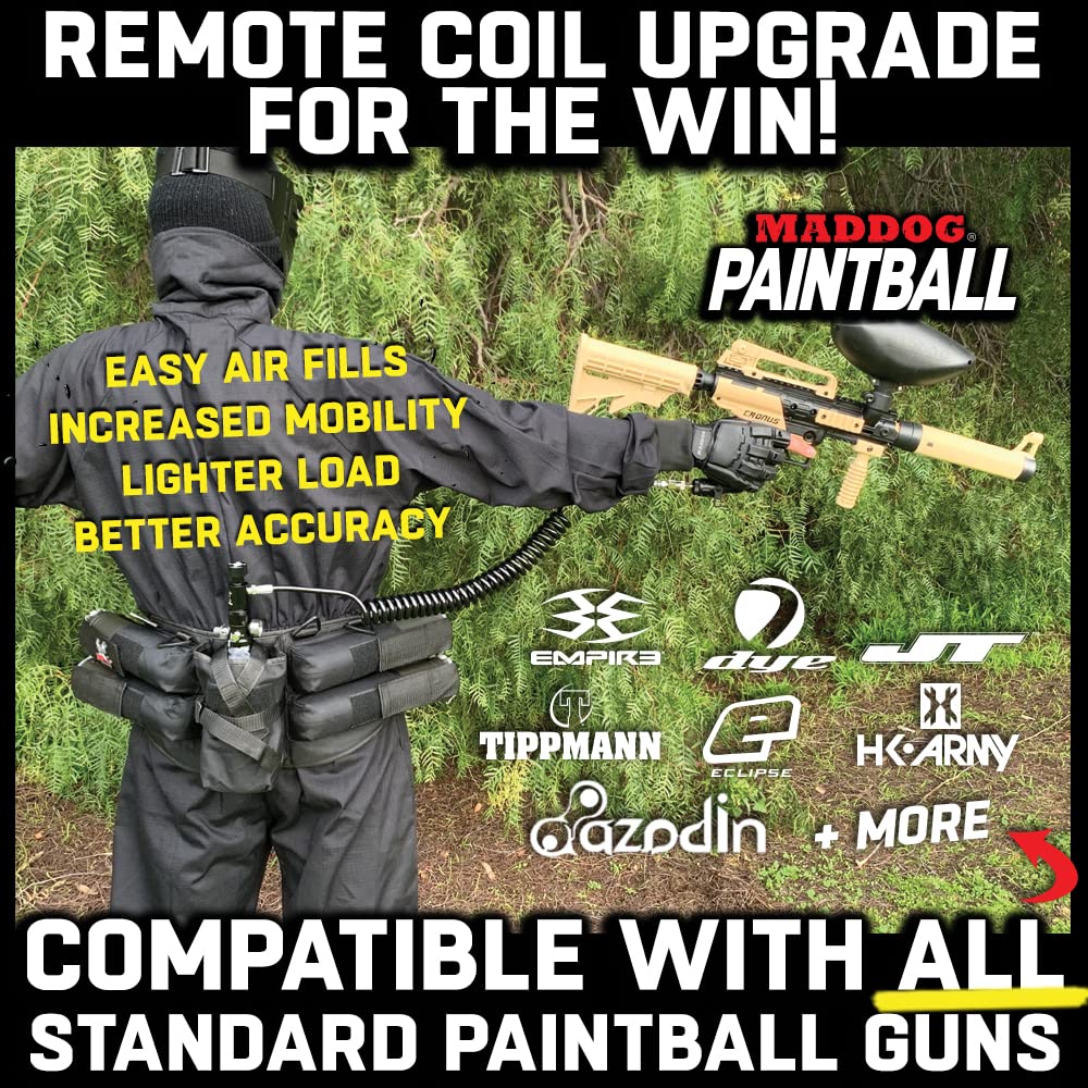 Maddog Heavy Duty Paintball Tank Remote Coil - Compressed Air (HPA) / CO2
