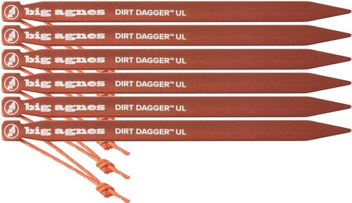 Big Agnes Dirt Dagger UL 6” Tent Stake:Bulk Pack of 30