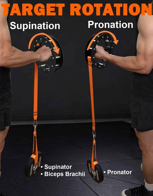 Fitarc Wrist Rotation Exerciser,Forearm Bar for Pronation/Supination,Pronator Muscle Rrainer Forearm Developer - Patent Pending