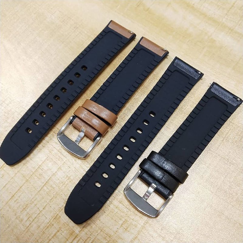 2 Pack Compatible with GloryFit T80 T70 T60 T50 P99 P98 Bands, Soft Silicone Leather Replacement Wristand for GloryFit Smart Watch Accessories