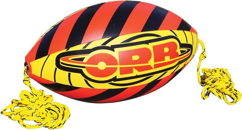 Airhead ORB Buzz Double Towable Tube - Water-Splash Reducing Design | 60 ft Rope, 4,100 lb Strength