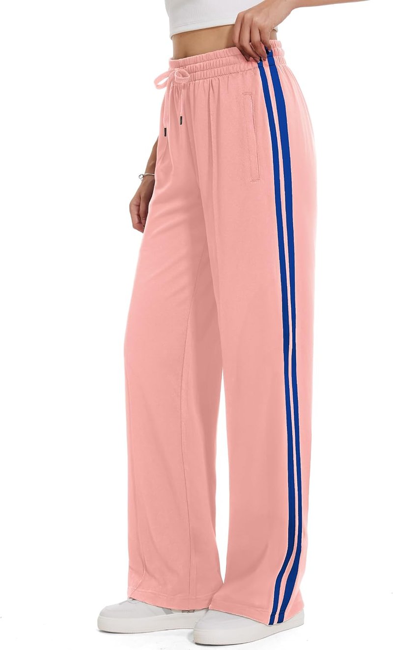 Women's Track Pants - Loose Straight Leg Jogging Sweatpants | Warm-Up Athletic Wear in 28-36 Inseam
