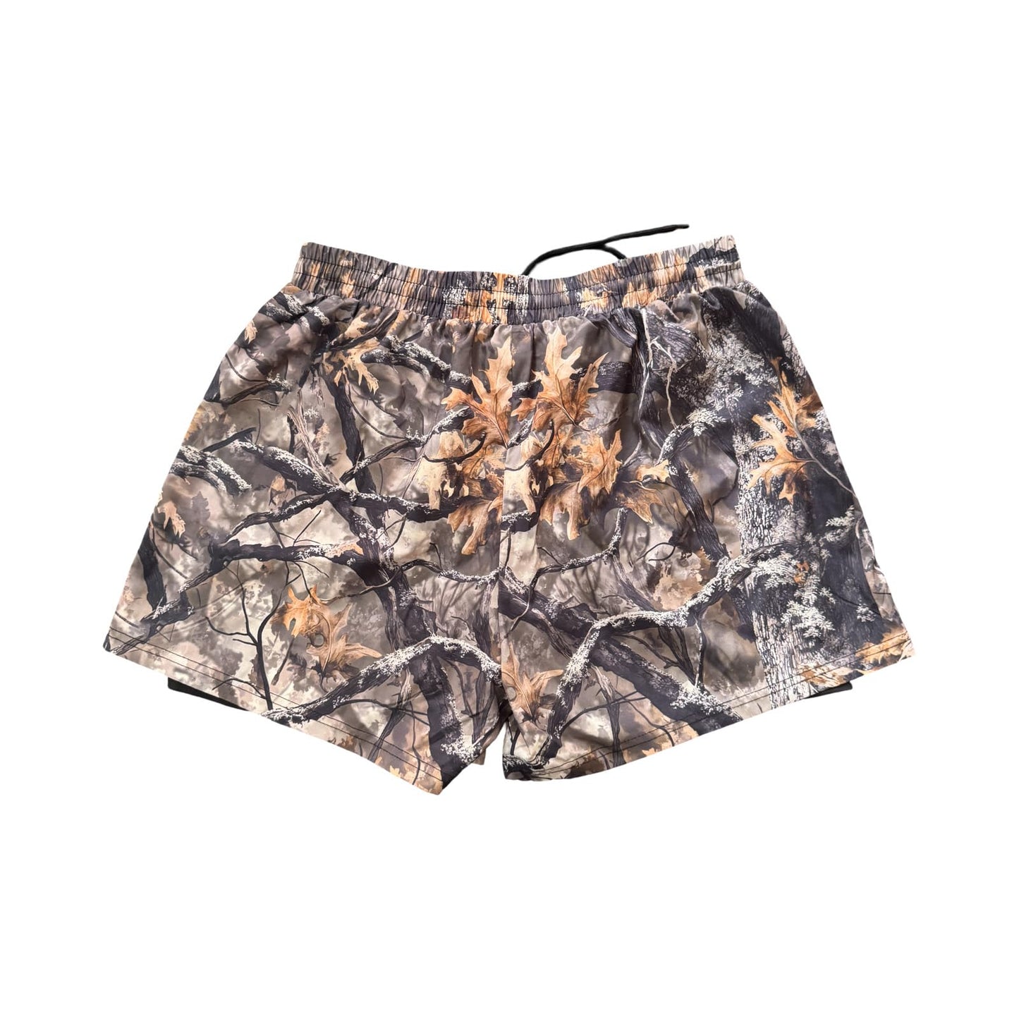 Iron Jiu Jitsu Hybrid Combat Shorts with Built-in Compression Liner for Jiu Jitsu, Grappling, MMA, and Wrestling (US, Alpha, Medium, Regular, Regular, Woodland Camo)