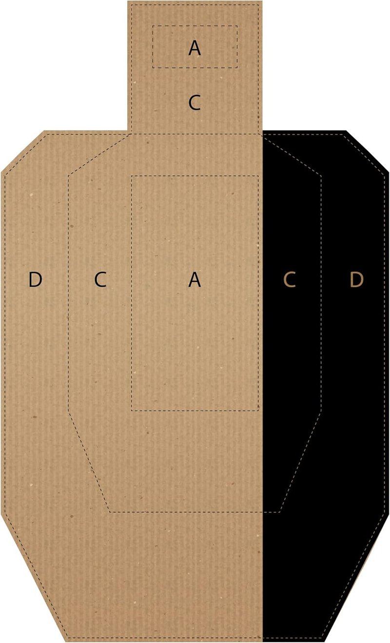 USPSA/IPSC Cardboard Targets - Competition Torso Silhouette Shooting | Made in USA