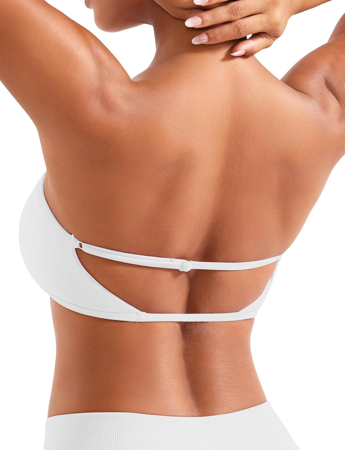 Impact Backless Bandeau Bra - Adjustable Strapless Summer Workout Top | Stylish & Comfortable
