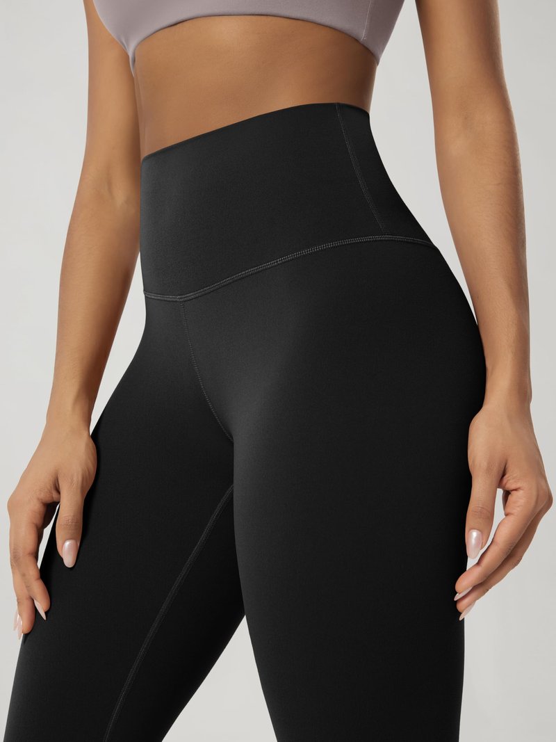 ODODOS Buttery Soft Lounge Yoga Capris for Women 19" High Waist Capri Leggings, Black, Medium