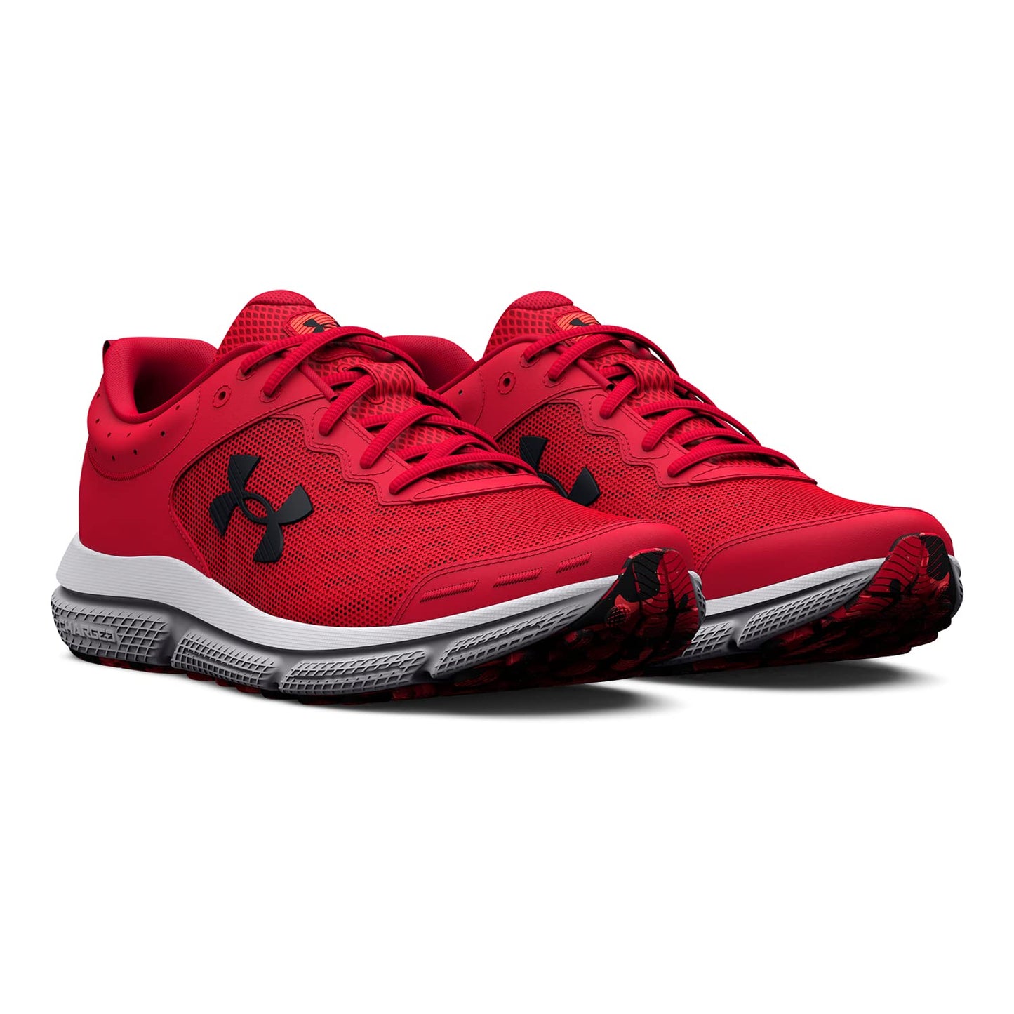 Under Armour Men's Charged Assert 10 Shoes, (600) Red/Red/Black, 14