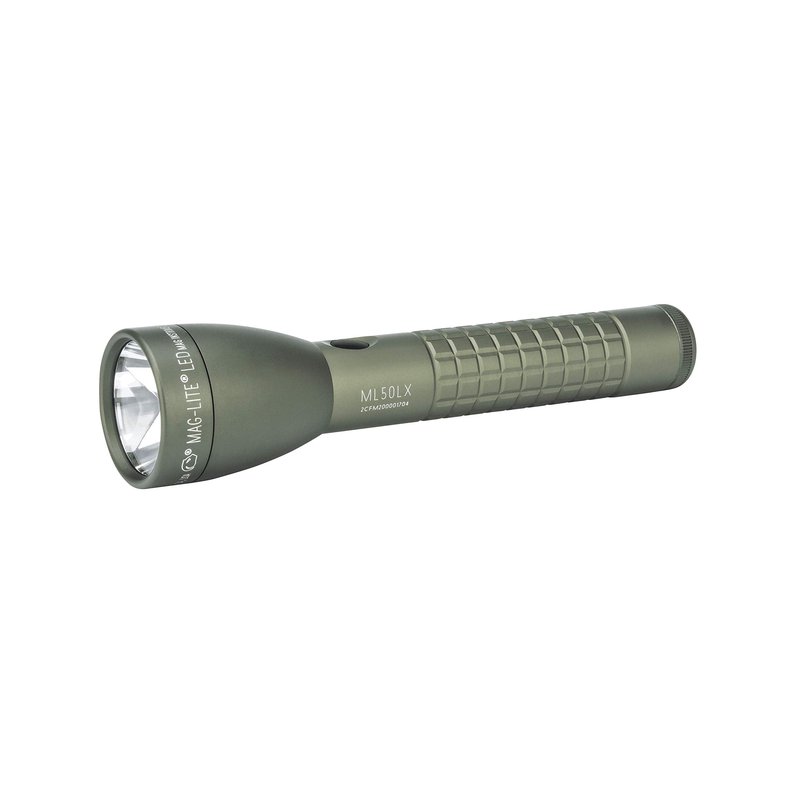 Maglite ML50LX 2-Cell C LED Flashlight, Adjustable Beam, Water-Resistant, Multiple Light Modes, Long Runtime, Tactical-Style Grip – Foliage Green