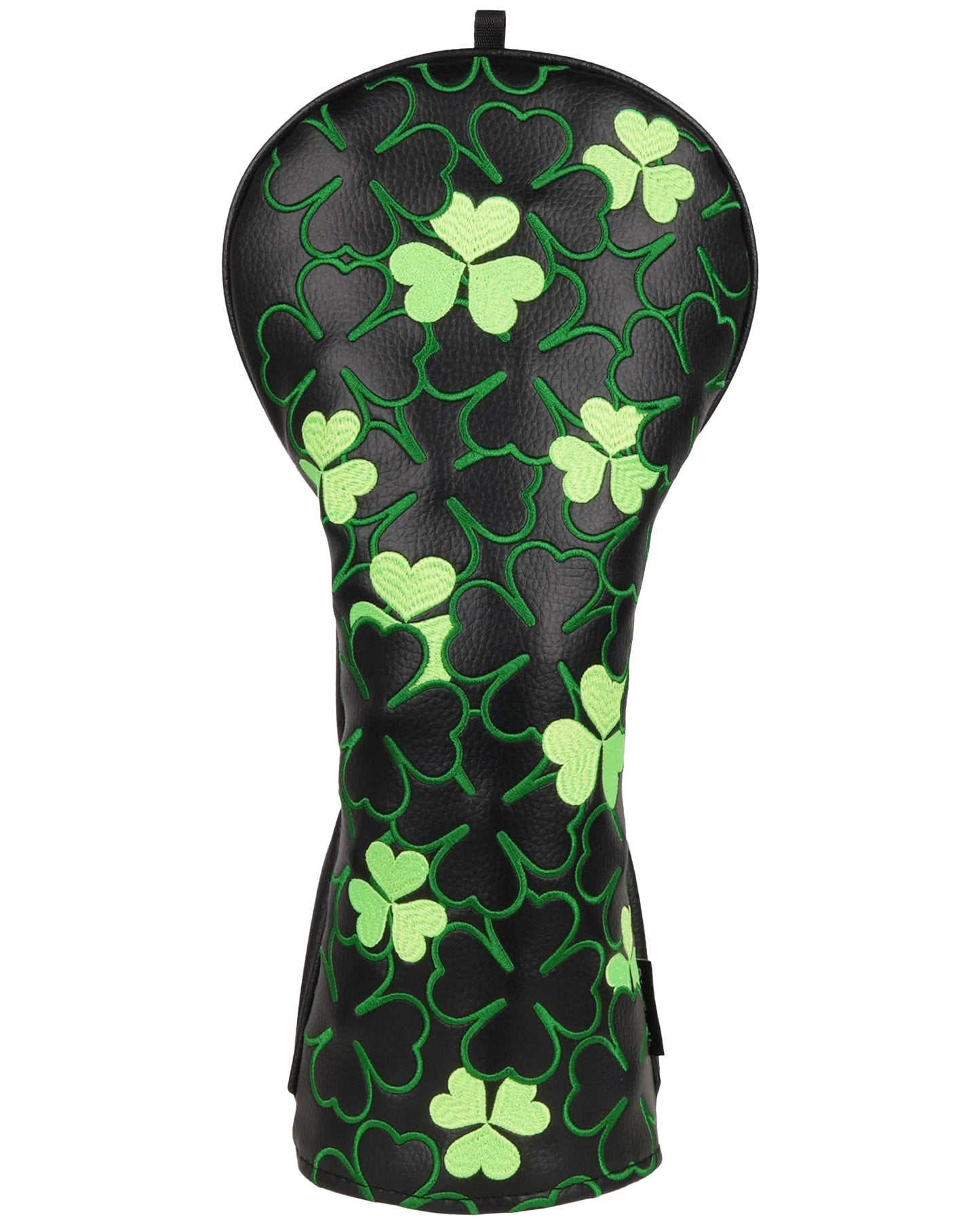 Big Teeth Golf Irish Luck Driver Headcover St. Patrick’S Day Driver Cover Black Driver Head Cover Lucky Clover Golf Driver Head Covers Green Shamrock