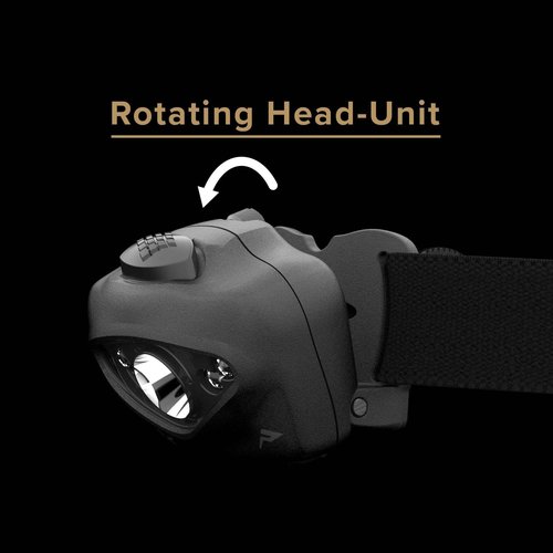 Princeton Tec Vizz Industrial LED Headlamp (420 Lumens, Black), one Size