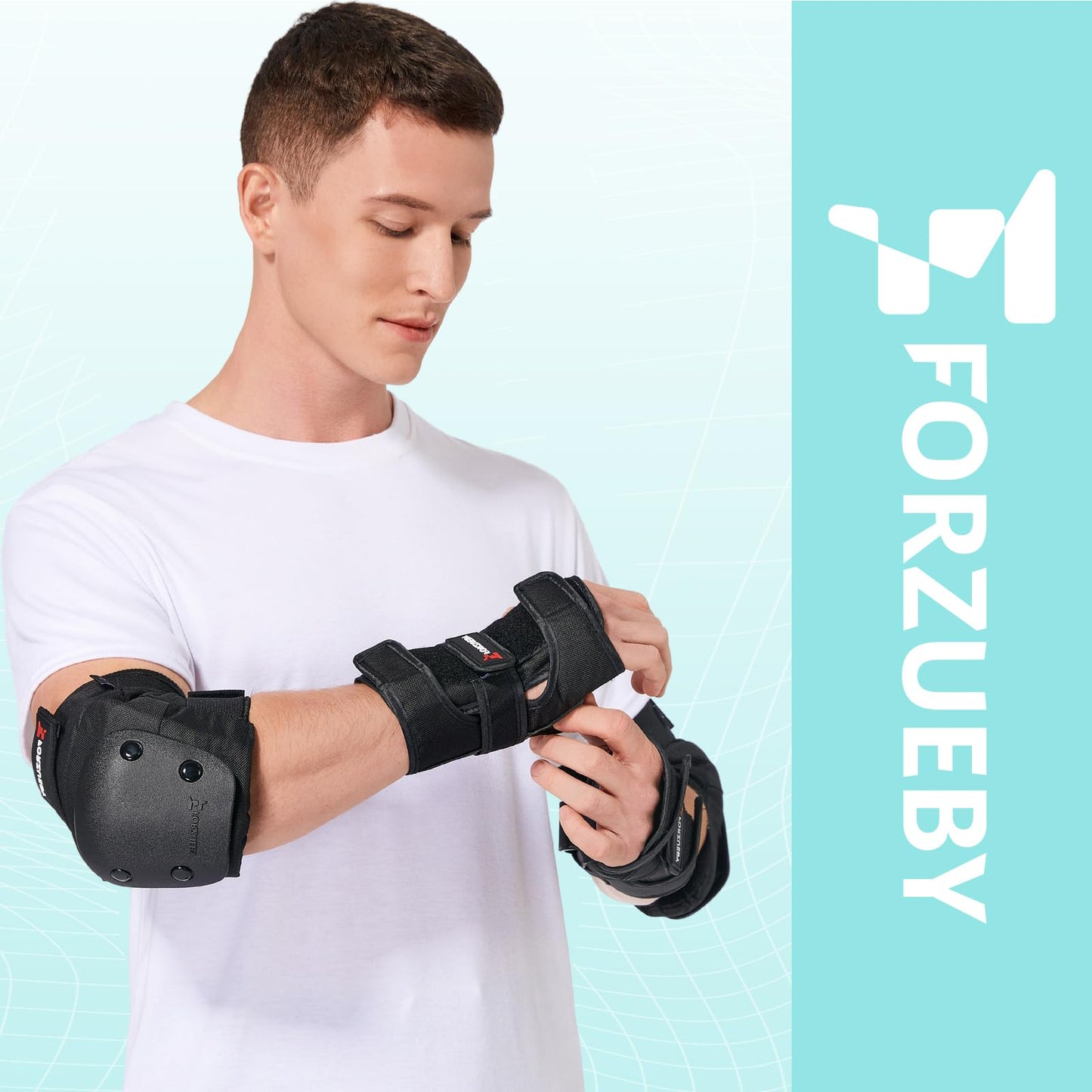 Forzueby Adult&Kids Wrist Guards 1 Pair Sports Protective Wrist Pads (S)