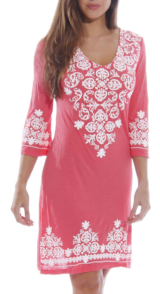 Just Love 1883-Coral-3X Swimsuit Cover Up/Summer Dresses/Resort Wear