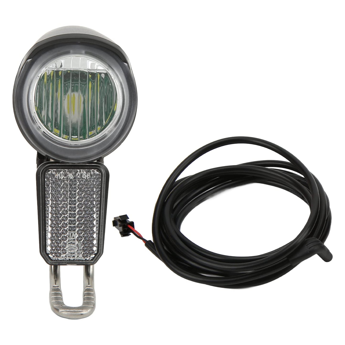 Ebike Headlight 6-60V, Night Riding Waterproof Electric Dirt Bike Front Light Road Bike Led Headlight Cycling Accessories with SM Plug for Cycling Safety