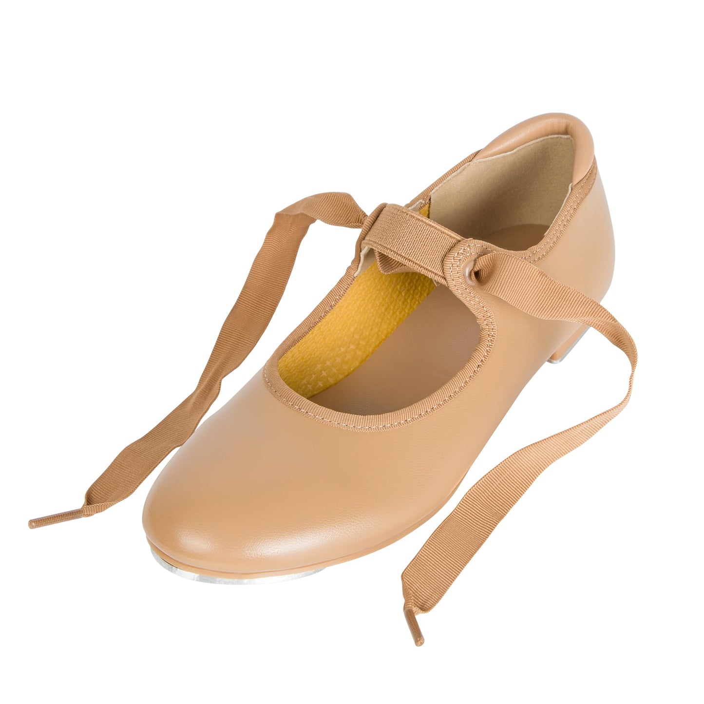 Linodes Economy Unisex-Child Lace Up Tap Shoe for Girls and Boys Tap Flat-Brown-11M-Little Kid