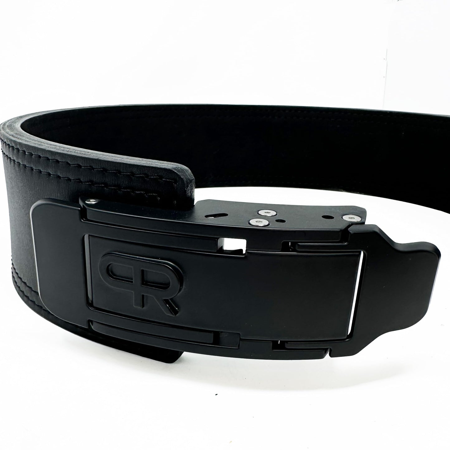 PR Lifestyle Personal Record Ratchet Belt 13mm – Powerlifting Belt Leather Weightlifting Belt for Men & Women, Adjustable Ratchet Buckle Gym Belt for Squat Deadlift Strength Training
