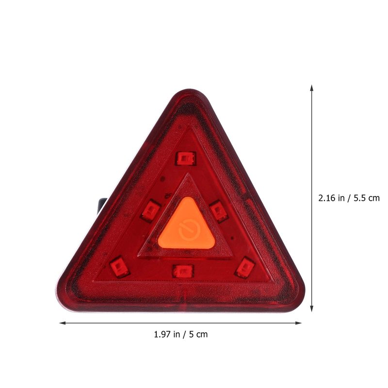 Kisangel USB Rechargeable Bike Tail Light Led Warning Signal Lamp Compact Rear Bicycle Light with Strap and USB Cable for Safe Night Cycling