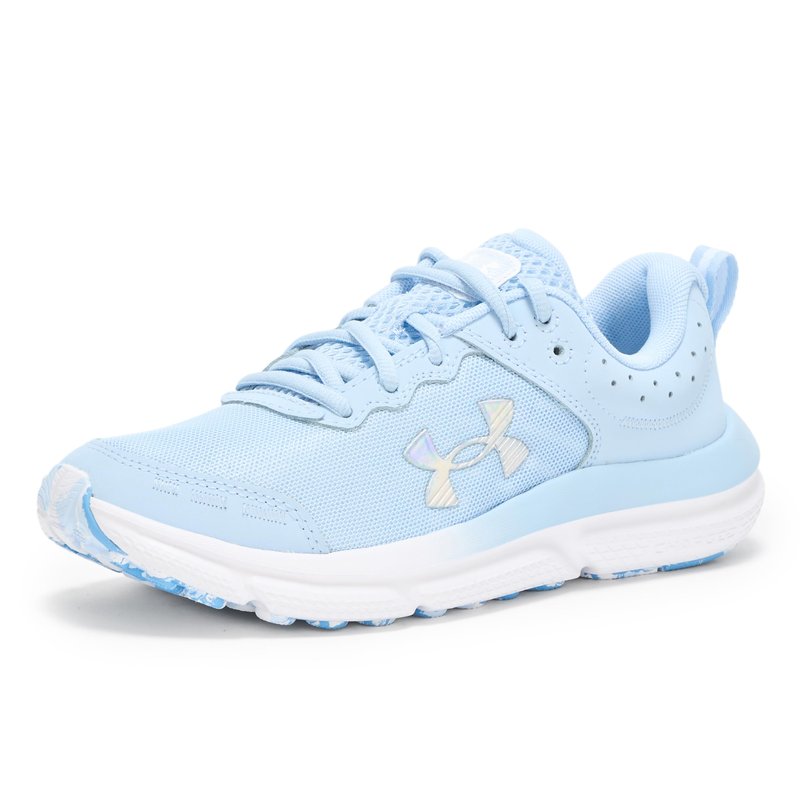 Under Armour Girls' Grade School Assert 10, (464) Nimbus Blue/Nimbus Blue/Iridescent, 7, US