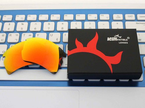 ACOMPATIBLE 4 Pair Replacement Polarized Lenses for Oakley Flak 2.0 XL Sunglasses OO9188 Pack P7