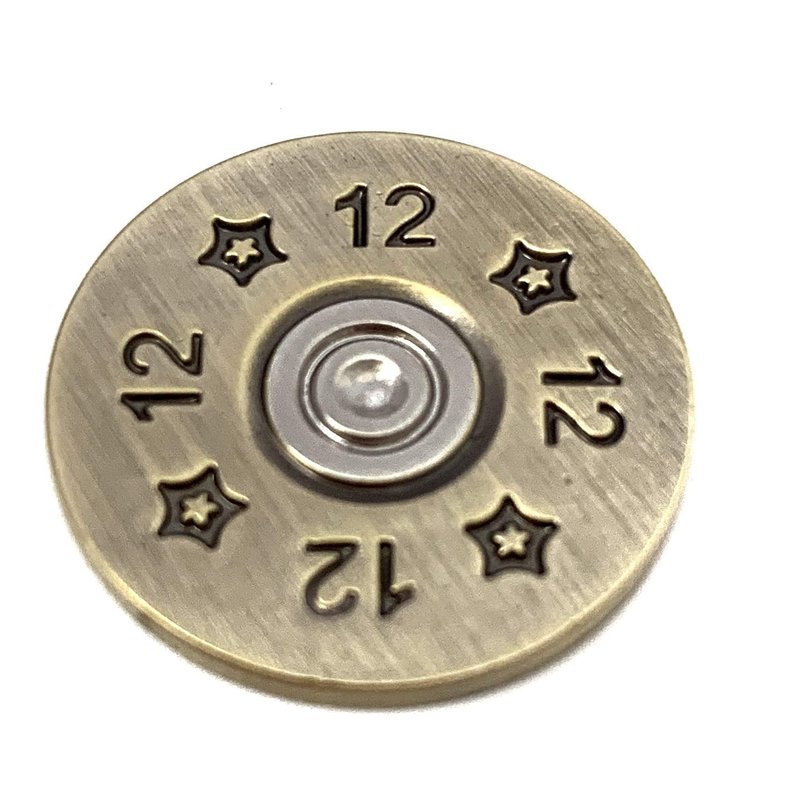 Full Metal Markers 12 Gauge Magnetic Metal Golf Ball Marker with Hat Clip for Men and Women - Unique Marker for Putting Green - Golf Accessories - 1 Ball Marker + 1 Hat Clip