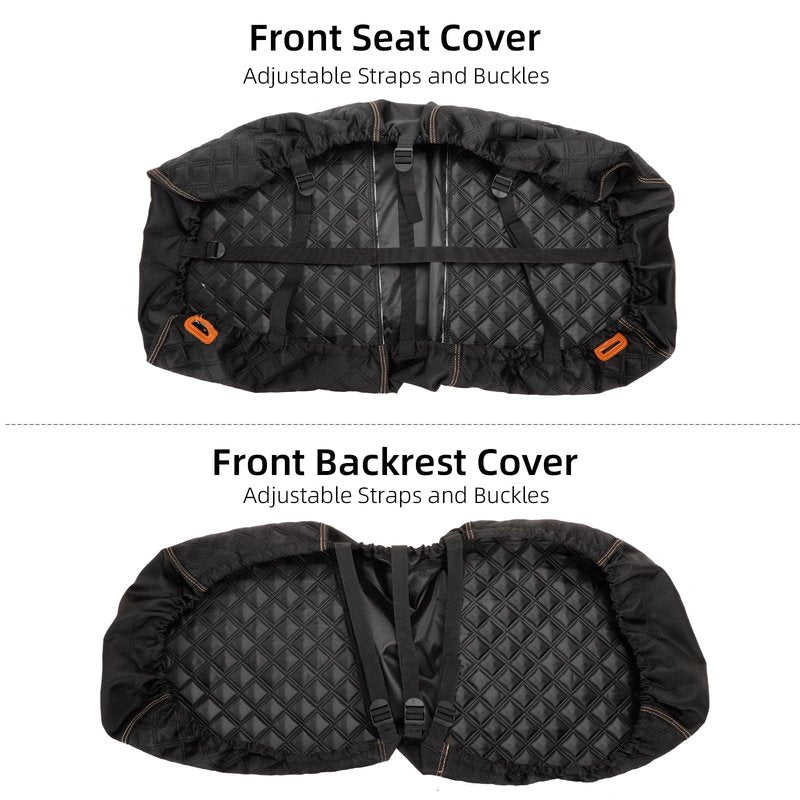 Roykaw 1680D Oxford Cloth Golf Cart Front Seat Cover for Club Car Precedent, No Nailed Required,Anti-Scratch, Easy to Clean