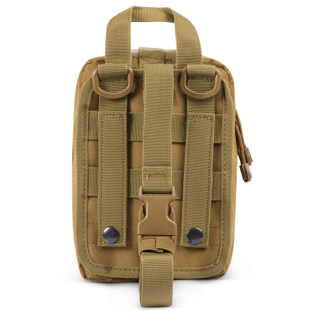 Gogoku 2-Pack First Aid Pouch 1000D Nylon Tactical Molle Medical Pouch Utility Pouch for Outdoor Activities Medical Supplies Bag Only Khaki
