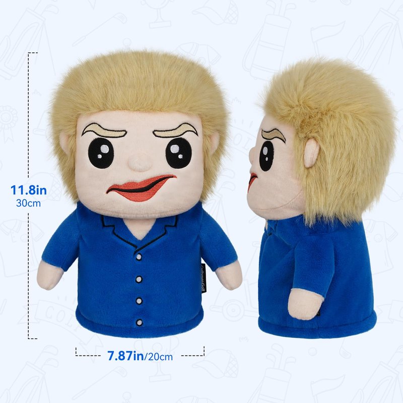 Craftsman Golf Funny Plush Driver Cover Headcover Protector Gifts for Men Bearded Caddy