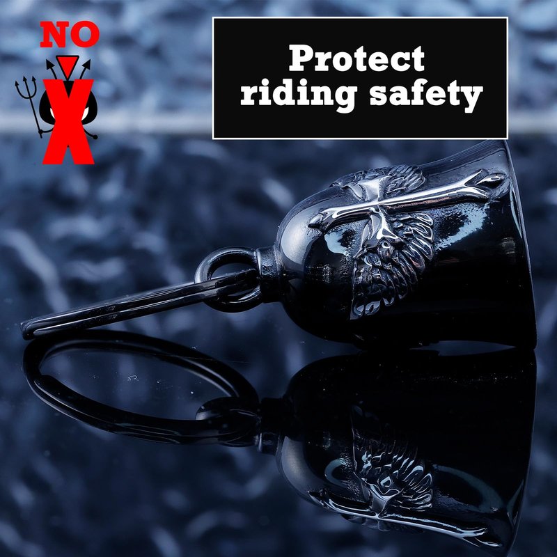 Motorcycle for Bells - Motorcycle Angel Bell for Men Women,Bell Biker Accessory,Guard Riding Safety