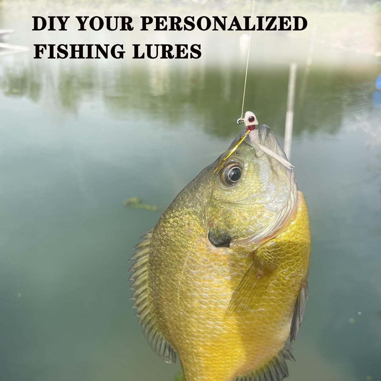 Crappie Jigs - 20 Pack Fishing Jig Heads with 3D Eyes | 1/32 oz, 1/16 oz, 1/8 oz for Panfish, Bluegill, Sunfish, Walleye