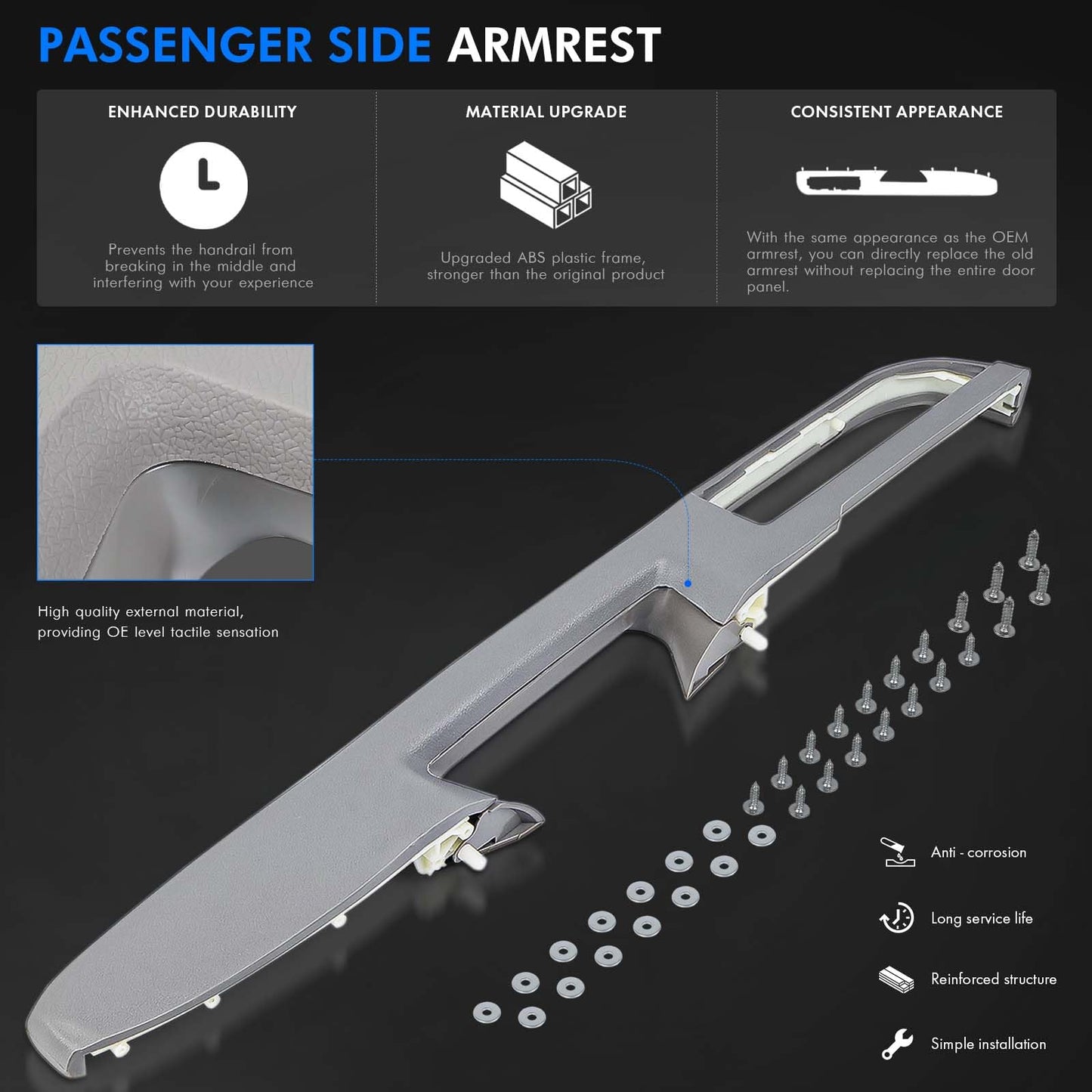 Door Panel Armrest Repair Fit for Chevy Silverado Suburban Tahoe Avalanche