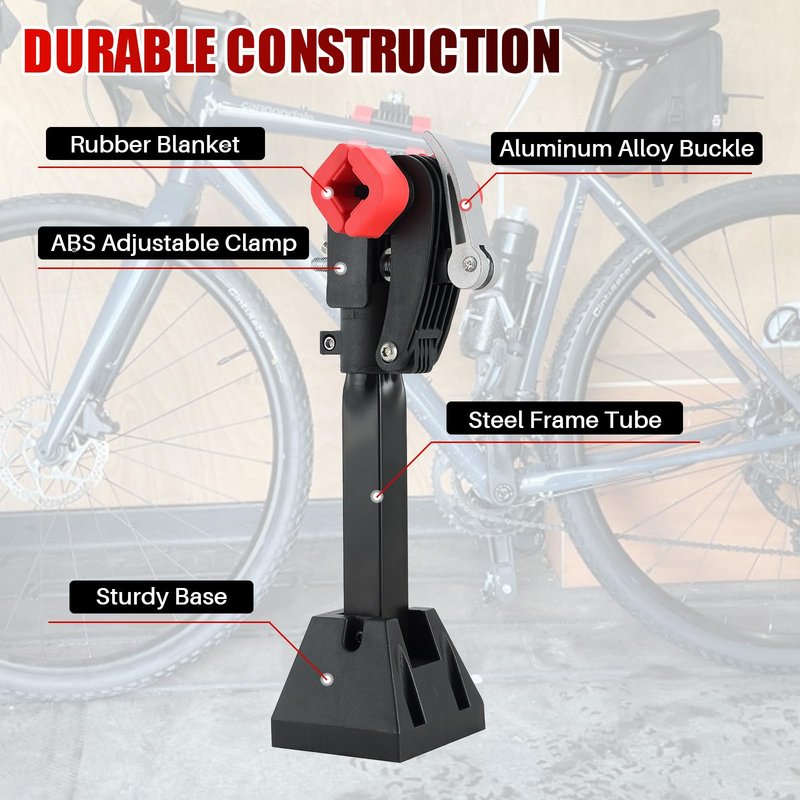 DASBET Wall Mounted Bicycle Repair Stand | Foldable Heavy Duty Maintenance Rack Workstand with Adjustable Bike Clamp for Variety of Bikes