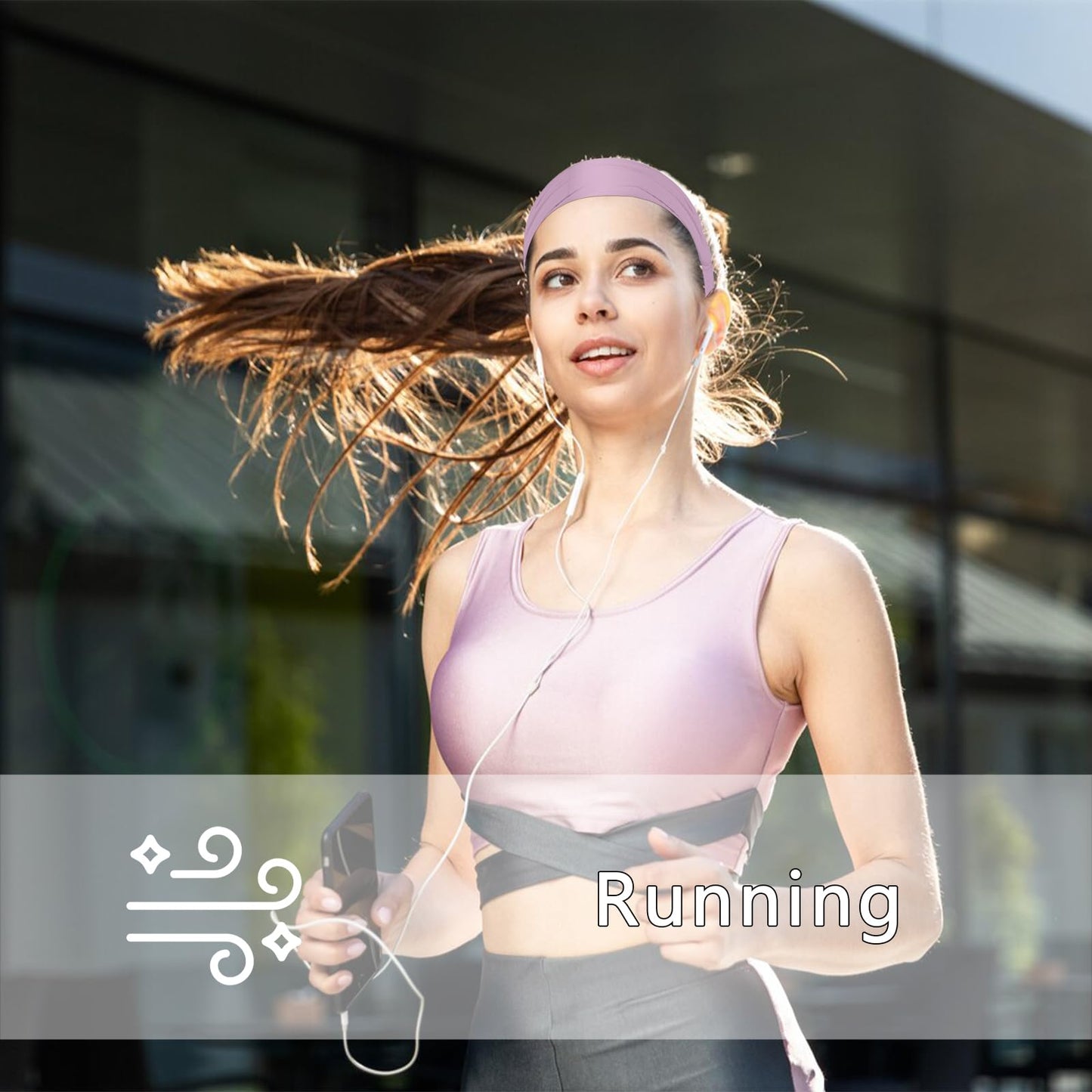 SUBANG 6 Pieces Wide Headbands for Women Non Slip Cooling Sweat Headbands Athletic Thick Stretchy Head Bands Fashion Workout Headband Sport Head Bands for Yoga Gym Running