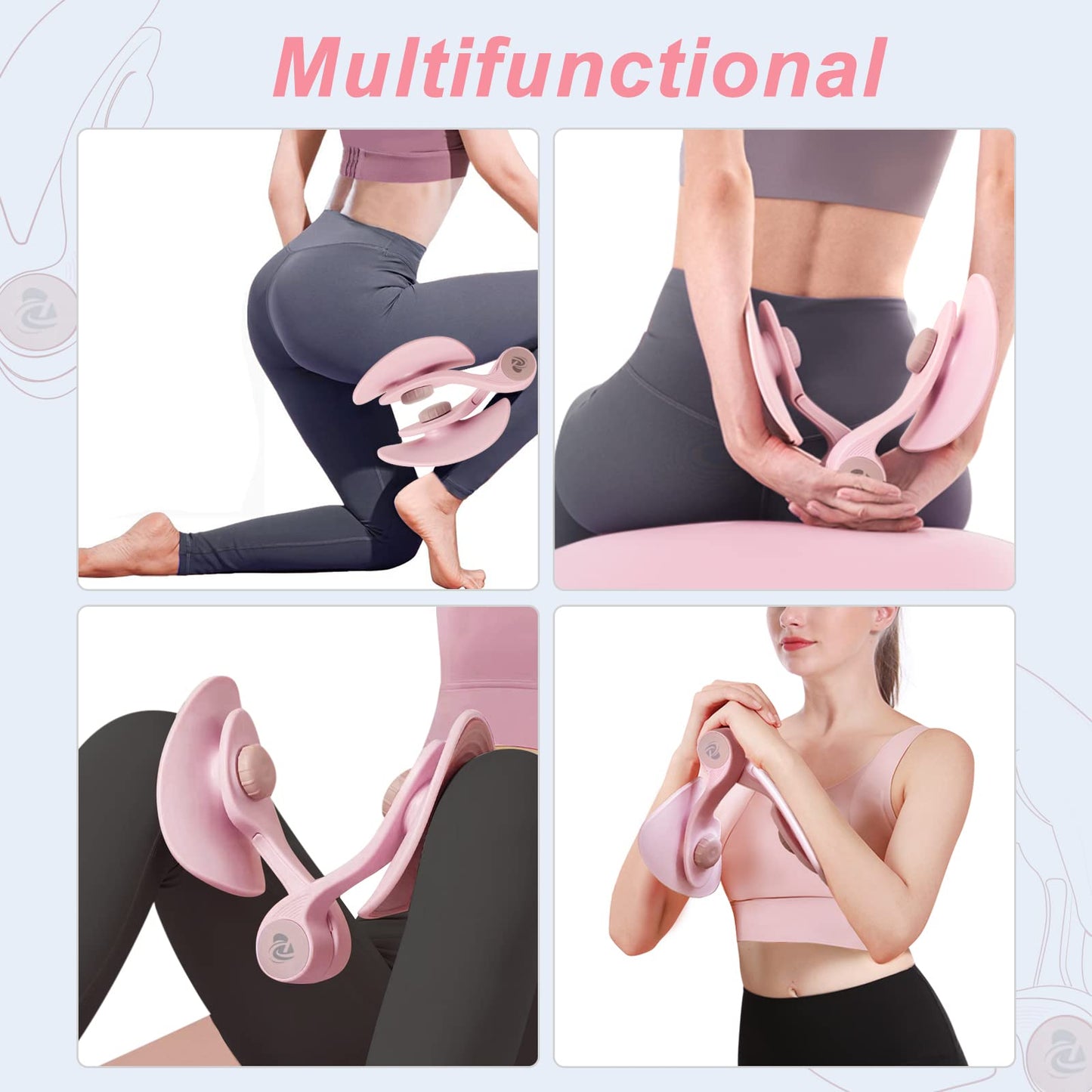 Thigh Master Inner Exercise Equipment: Hip Trainer Exerciser for Kegel - Thighs Pelvic Butt Toner for Women