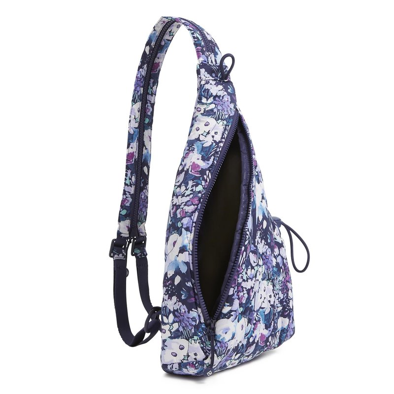 Featherweight Sling Backpack, Artist's Garden Purple, One Size