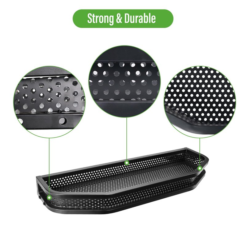 10L0L Golf Cart Ezgo TXT Front Cargo Basket Clay Outer Utility with Mounting Brakets for Gas & Electric Golf Carts, Heavy-Duty Steel Drop Mesh Storage Rack