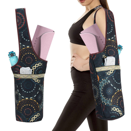 KYKU Yoga Mat Bag | Yoga Tote Bag | Yoga Mat Carrier Bag with Pockets | Fit Most Size Mats