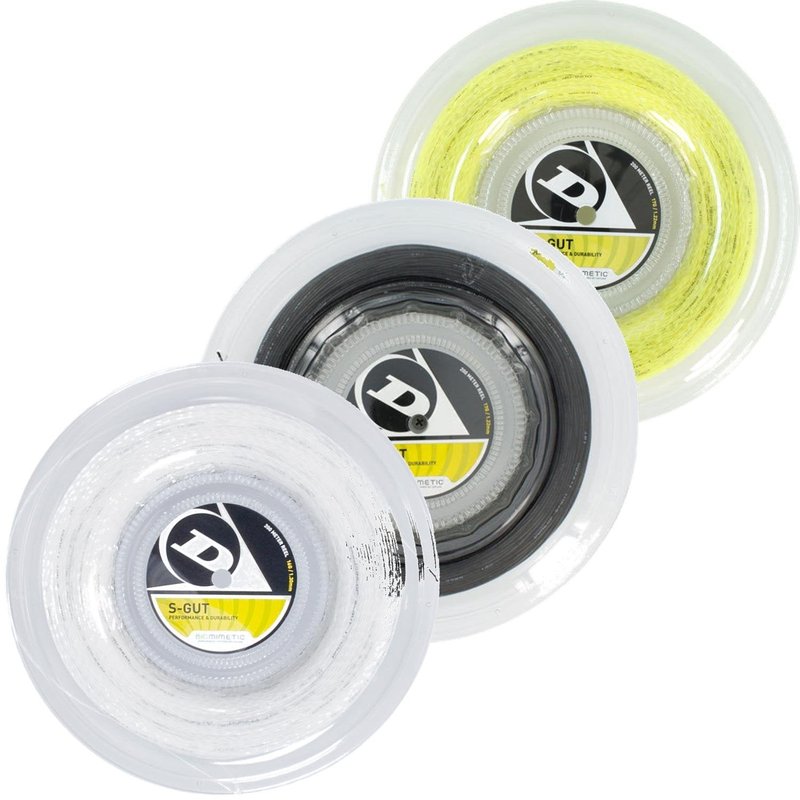 Dunlop Sports 200M/660' Reel S Gut Tennis String (16G, Yellow)